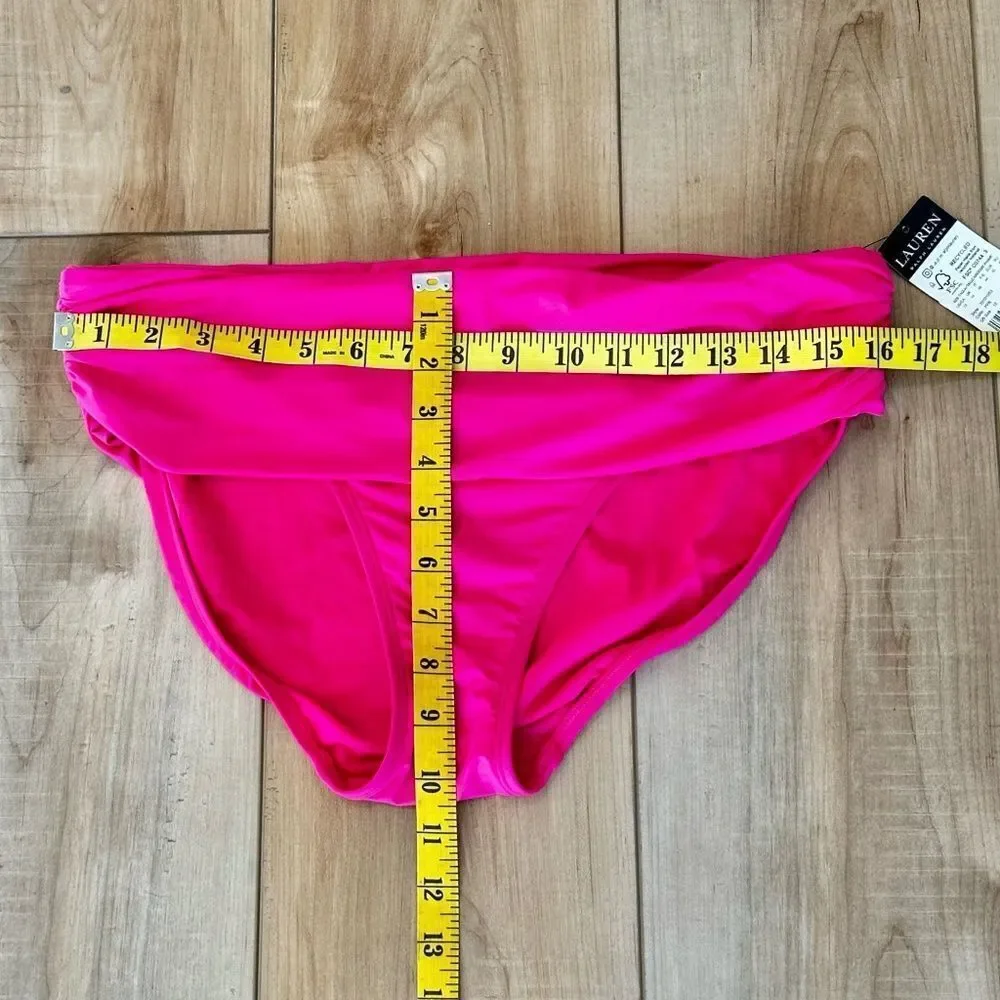 NWT Lauren Ralph Lauren Beach Club Hipster Bikini Swim Bottom Size 12